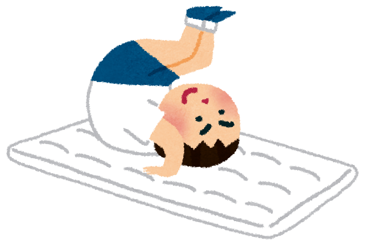 マット運動のイラスト